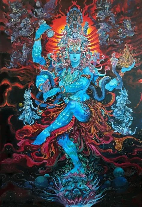 Shiva Illustration, Krsna Art, Abhishek Singh, Arte Hippy, Mud Art, Rudra Shiva, Dancing Shiva, Shiva Photos, Hanuman Ji