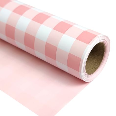 PRICES MAY VARY. MINI SIZE: Including 1 rolls.It measures 17 inches wide and 32.8 feet long(47.3 sq.ft.ttl.). It is about 1/2 the width of the standard size, perfect for medium and small gifts. VERSATILE DESIGNS: Each mini roll of premium wrapping paper has 2 vibrant designs: white plaid on baby pink, solid baby pink on reverse NO CREASE: Comes in roll form consisting of 1 separate individually wrapped in plastic, not folded so no creases! CUSTOMER SERVICE: Any question about products or orders, Pink Christmas Gifts, Baby Shower Wrapping, Blue Wrapping Paper, Pink Wrapping Paper, Mini Rolls, Roll Forming, Wrapping Paper Christmas, Mini Short