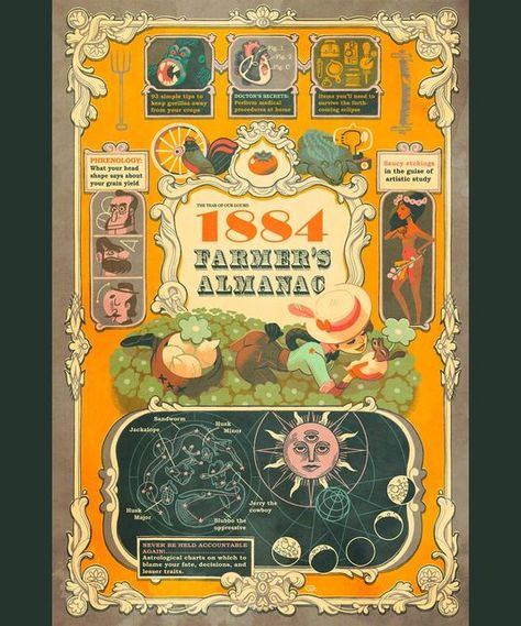 Glen Brogan on Instagram: "My second piece for the Covers show, The Farmer's Almanac. You know, just to have a piece that will connect with today's youth. Prints available at HCGart (dot) com" Glen Brogan, Farmers Almanac, Farmer, Daisy, Paper Crafts, Illustrations, On Instagram, Quick Saves, Instagram