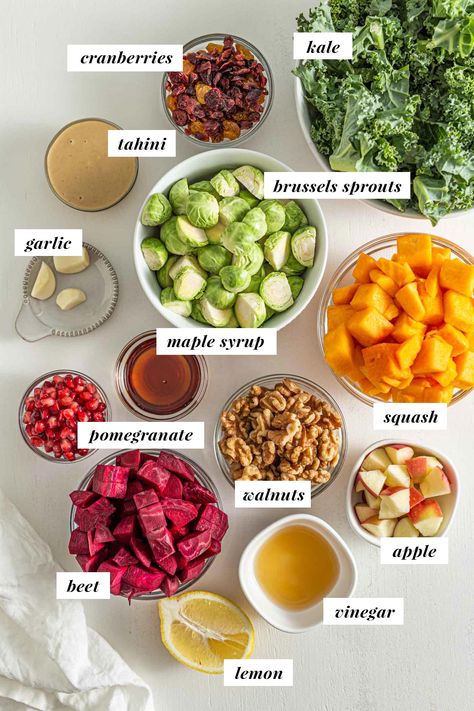 Fall Beet Recipe, Vegan Beet Salad, Vegan Fall Salad, Apple Salads, Autumn Salads, Fall Ingredients, Fall Salad Recipes, Fall Harvest Salad, Fall Salads