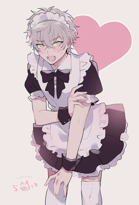 Maid Outfit Anime, Anime Cat Boy, Anime Maid, Japon Illustration, Maid Outfit, Cat Boys, Anime Cat, Anime Boyfriend