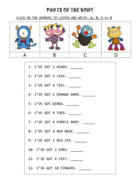 Body Parts Worksheet For Grade 1, Parts Of The Body Worksheet, Body Parts Worksheet, Body Worksheet, Primary School Art, English Ideas, Baby Sleep Schedule, 1st Grade Worksheets, Parts Of The Body