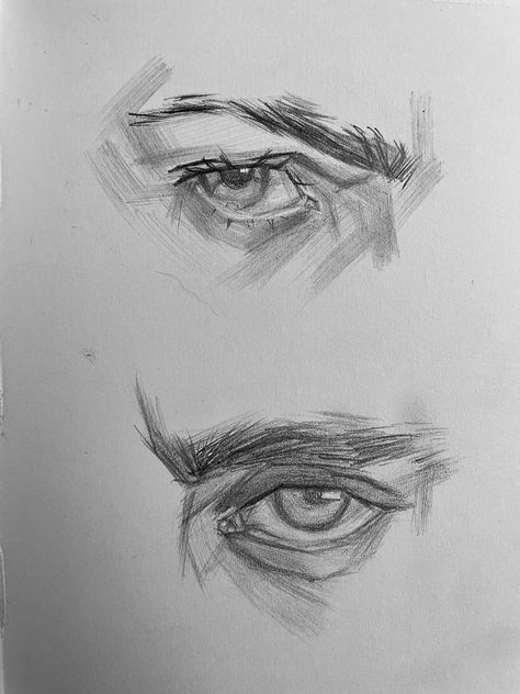 Realism Art Practice, Eyes And Nose Sketch, How To Practice Realism, How Draw Realistic Eyes, Eye Studies Drawing, Male Eyes Drawing Reference Realistic, Realism Practice Reference, Reference Drawing Eyes, Eyes Drawing Reference Realistic