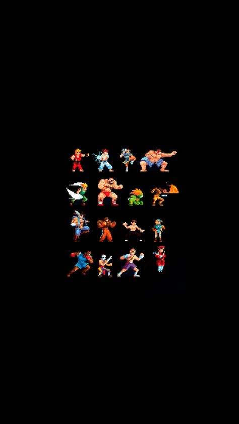 Street Fighter 8-Bit Characters Street Fighter Wallpaper Iphone, Amazing Spiderman Quotes, Street Fighter Wallpaper, Retro Games Wallpaper, Saga Art, Travis Scott Wallpapers, Pixel Art Background, Normal Wallpaper, 8bit Art