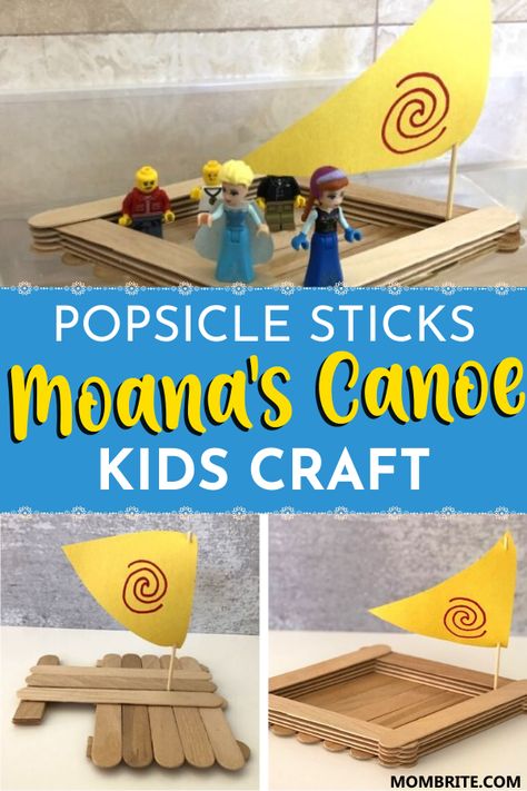 Moana Canoe, Homeschool Summer, Diy Popsicles, Summer Camp At Home, Camp At Home, Spring Break Camping, Summer Camp Themes, Disney Camping, Disney Activities