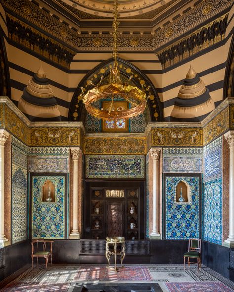 Discover how Leighton's home came to embody the idea of how a great artist should live. Leighton House Museum, Wallpaper Matching, Gold Mosaic, Crane Design, Kensington And Chelsea, Victorian London, With Wallpaper, House London, Holland Park