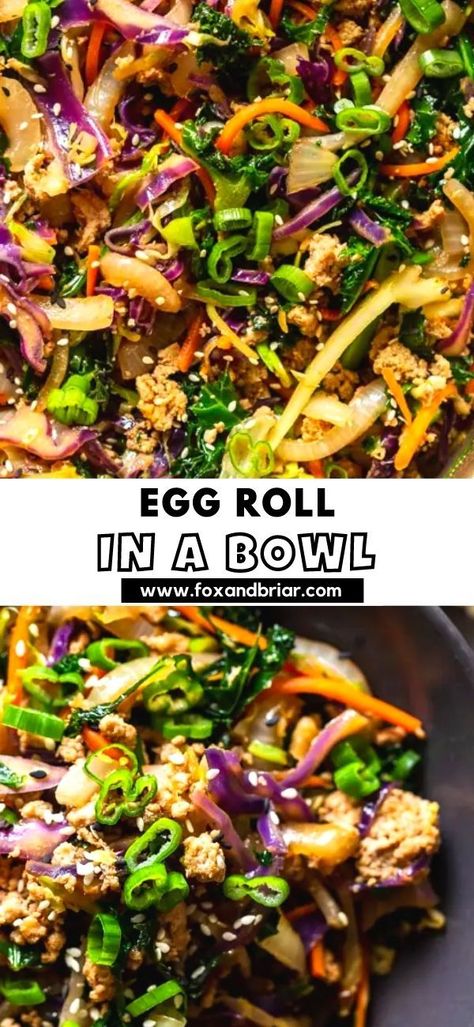 Wrap Appetizers, Healthy Egg Rolls, Easy Delicious Dinner Recipes, Telur Gulung, Cactus Club, Easy Delicious Dinners, Chicken Egg Rolls, Eggroll In A Bowl, Egg Roll In A Bowl