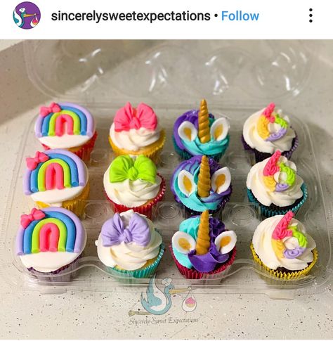 Jojo Siwa Cupcake Cake, Jojo Siwa Birthday Cupcakes, Jojo Siwa Cupcakes, Birthday Cupcake Ideas, Jojo Siwa Birthday Cake, Jojo Siwa Birthday, Party Crafts, Jo Jo, Fondant Cupcakes