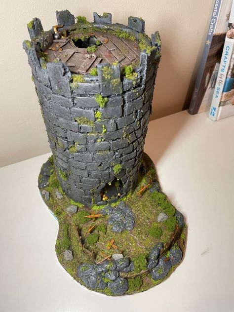 Dungeons And Dragons Dice Tower, Dice Tower Diy Plans, Dice Tower Ideas, Clay Dice Tower, Dice Tower Diy, Diy Dice Tower, Dnd Dice Tower, Dungeons And Dragons Diy, Dnd Diy