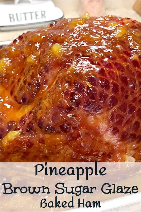 Ever wondered how to make the perfect holiday ham? With this Pineapple Brown Sugar Ham Glaze, you'll have everyone asking for seconds. The glaze brings together pineapple's tropical taste, the richness of dark brown sugar, and zesty mustard and lemon juice for a flavor explosion. Give your ham the ultimate makeover and make every bite a celebration with this easy-to-follow recipe. #brownsugarGlaze #BestHamGlaze #PineappleBrownSugarGlaze #CrushedPineappleGlaze #EasterHamGlaze #myturnforus Pineapple Brown Sugar Ham, Pineapple Brown Sugar Glaze, Ham Glaze Recipe Brown Sugar, Brown Sugar Ham Glaze, Best Ham Glaze, Sugar Ham Glaze, Mustard Ham Glaze, Pineapple Glaze For Ham, Glaze For Ham