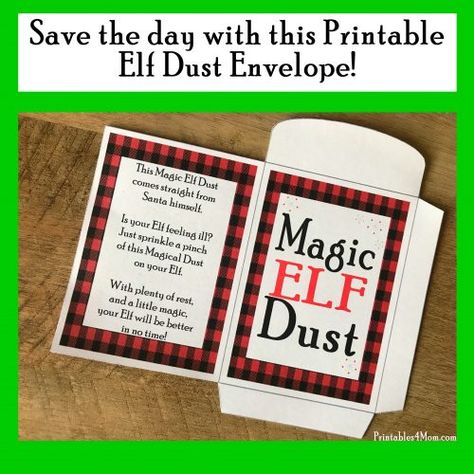 Elf Dust, Elf On Shelf Printables, Elf Costume Christmas, Basketball Kit, Elf Accessories, Christmas Elf Costume, Christmas Advent Calendar Diy, Elf Door, Magic Dust