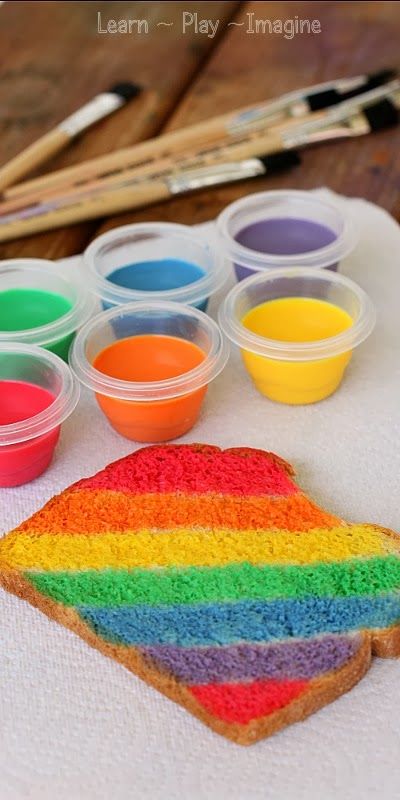 Rainbow Toast, Homemade Paint, Star Kids, School Holiday, Rainbow Food, Boredom Busters, Kids Recipes, Fun Kids Food, Bright Star