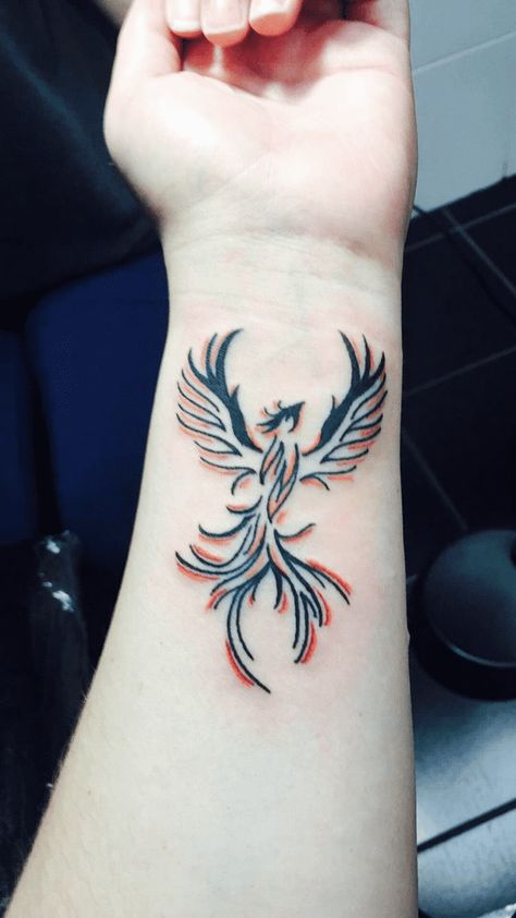 Phoenix Tattoo Design Images (Phoenix Ink Design Ideas) Simple Phoenix Tattoo For Women, Phoenix Still I Rise Tattoo, Still I Rise Phoenix Tattoo, Under Breast Tattoo, Still I Rise Tattoo, Phoenix Tattoo Ideas, Rising Phoenix Tattoo, Phoenix Tattoo Feminine, Small Phoenix Tattoos