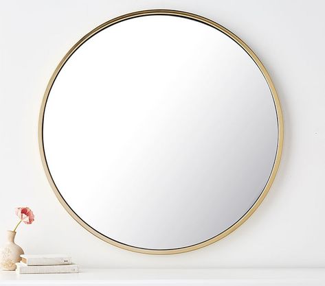 Round Gold Kids Mirror | Pottery Barn Kids Mirror Pottery Barn, Mirror Pottery, Kids Mirrors, Round Gold Mirror, Gilded Mirror, Circle Mirror, Round Wall Mirror, Round Mirror, Free Interior Design