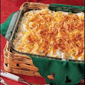 Hot Chicken Salad Recipe, Chicken Salad Casserole, Salad Casserole, Hot Chicken Salad, Hot Chicken Salads, French Fried Onions, Chicken Salad Recipe, Water Chestnuts, Hot Chicken