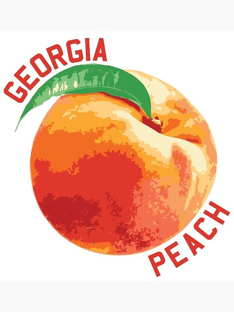 "georgia peach" Poster by cgidesign | Redbubble Peach Poster, Peach Art, Tangle Art, Large Prints, Cotton Paper, Top Artists, Sale Poster, Custom Sizing, Poster Art