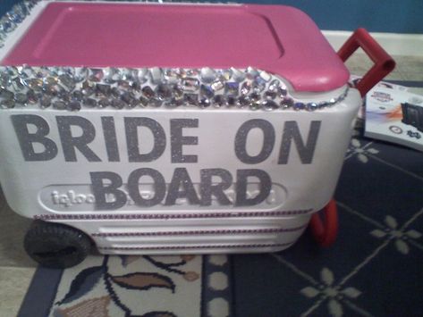 Beach bachelorette cooler #bachelorette #wedding Bridal Shower Bachelorette Party Ideas, Beach Cooler, Bachelorette Beach, Book Deal, Bachelorette Bachelor Party, Float Trip, Always A Bridesmaid, Bachelorette Party Beach, Bridal Bachelorette Party