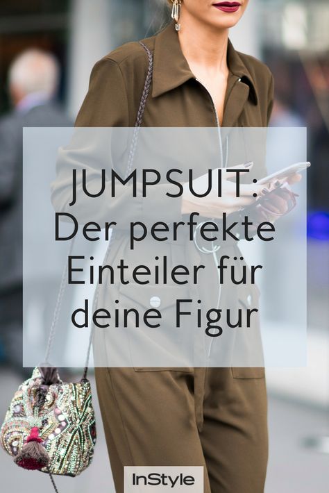 Wir zeigen dir die neusten Trends und verraten, welcher Jumpsuit am besten zu deiner Figur passt und wie du den Einteiler richtig kombinierst. #jumpsuit #playsuit #overall #utility #style #outfit #look #styling #trend Jumpsuit And Sneakers Outfit, Winter Outfits Elegant, Jumpsuit Styling, Jumpsuit Damen Elegant, Elegante Jumpsuits, Outfit Jumpsuit, Overall Outfit, Overall Jumpsuit, Utility Style