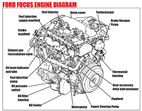 Ford Focus Engine Diagram | Car Construction Car Anatomy, Ford Focus 2009, Engine Diagram, Electrical Diagram, Car Fix, Automotive Mechanic, Automotive Engineering, Ford Focus 1, Cool Car Pictures