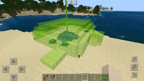 Minecraft Sea Turtle House, Minecraft Sea Turtle Enclosure, Minecraft Turtle Enclosure, Frog Sanctuary Minecraft, Minecraft Turtle Sanctuary, Minecraft Turtle, Turtle Sanctuary, Golf Courses, Minecraft