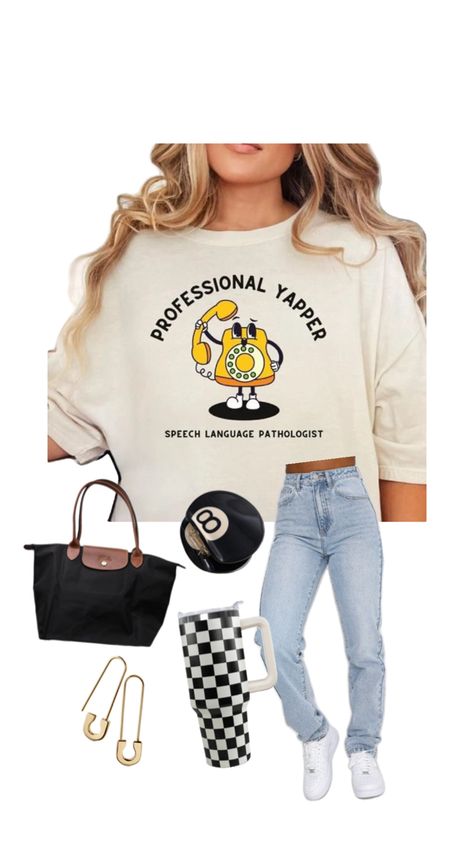 SLP teacher outfit inspiration Slp Outfits, Teacher Outfit Inspiration, Speech Language Pathologist, Grad Student, Teacher Outfit, Speech Language Pathologists, Speech And Language, Speech Therapy, Outfit Inspirations