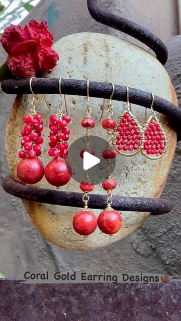 Jenna D’Onofrio Papike on Instagram: "Red Coral 🪸Handmade Gold Earring Designs ✨" Earring Designs, Gold Earrings Designs, November 17, Gold Earring, Handmade Gold, Red Coral, Designer Earrings, Gold Earrings, Coral