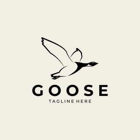 Goose Line Art, Flying Goose, Goose Logo, Flying Geese, Download Movies, The Line, Vector Logo, Vector Design, Vector Art