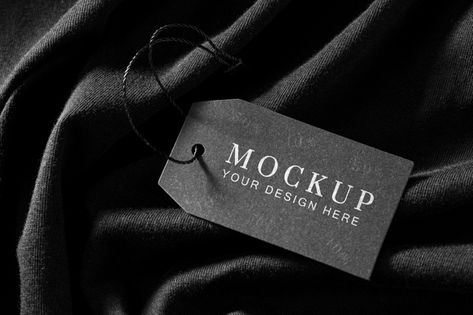 Clothing mock-up tag on soft fabric | Free Psd #Freepik #freepsd #mockup #sale #label #gift Gift Logo, Modern Serif Fonts, Cut Clothes, Clothing Mockup, Logo Mockup, Clothing Patches, Branding Mockups, Clothing Tags, Clothing Logo