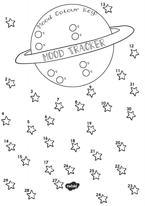 Mood Tracker Space Theme, Moods For Mood Tracker, Drawing Pages Free Printable, Mood Tracker Coloring Page, Mood Tracker To Print, Star Mood Tracker, Mood Tracker Free Printable, Mood Tracking Journal, Mood Tracker Printable Free Monthly