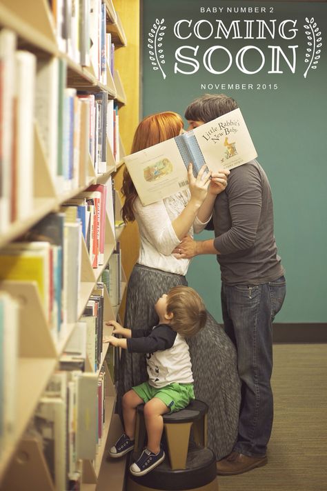 Pregnancy announcement library shoot Bookstore Maternity Photos, Library Family Photoshoot, Library Maternity Photos, Bookish Pregnancy Announcement, Book Pregnancy Announcement, Library Shoot, Library Photoshoot, Book Photoshoot, Library Photo Shoot