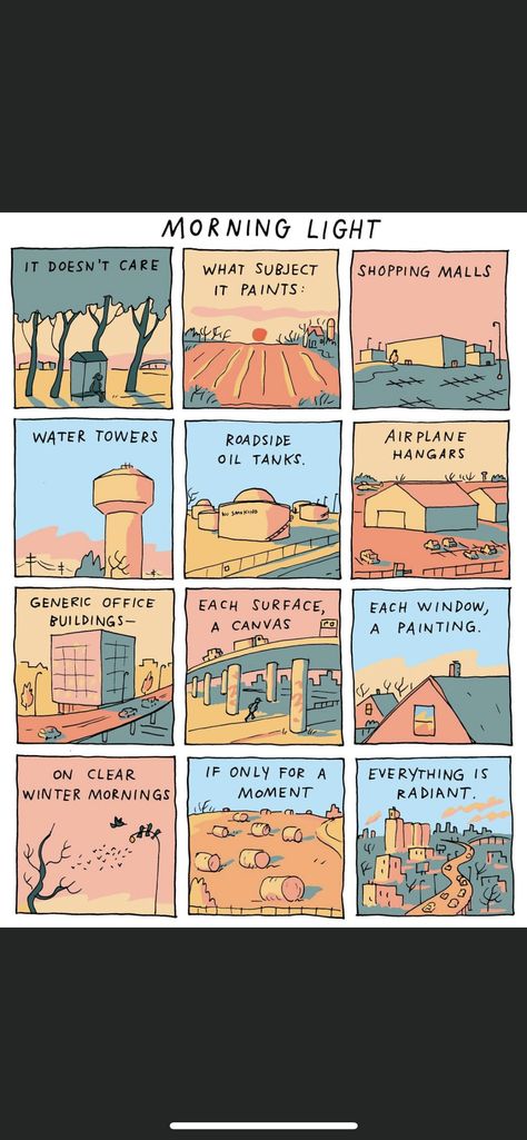 Grant Snider, Life Comics, Have Inspiration, Short Comics, Aesthetic Things, Wow Art, Morning Light, Art Of Living, Comic Strip