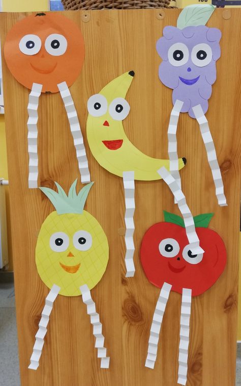 Healthy Food Preschool Activities, Preschool Food Crafts, Sukkot Activities, Preschool Food, Animal Masks For Kids, Vegetable Crafts, Creative Art Activities, Fruit Crafts, Preschool Crafts Fall