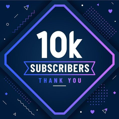 Thank you 10K subscribers, 10000 subscribers celebration modern colorful design. 10000 Subscribers, 10k Subscribers, Youtube Banner Design, Iphone Wallpaper Classy, Hanuman Pics, Youtube Design, Wedding People, Youtube Banners, Heart Tree