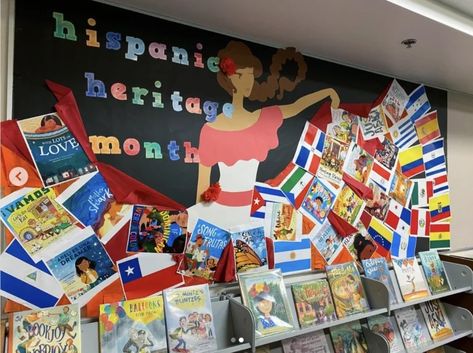 Bulletin Board Ideas For Hispanic Heritage Month - City Teaching Alliance Heritage Month Bulletin Board, Hispanic Heritage Month Bulletin Board, Creative Bulletin Boards, Library Bulletin Board, Love Month, Bulletin Board Ideas, Classroom Bulletin Boards, Hispanic Heritage Month, Hispanic Heritage