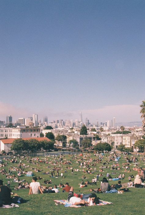 35mm Film Photography Art Print; Dolores Park, San Francisco * Paper thickness: 10.3 mil * Paper weight: 5.6 oz/y² (192 g/m²) * Giclée printing quality * Opacity: 94% 35mm Film Photography, Artsy Photography, Space Photography, Summer Story, 35mm Photography, Film Photography 35mm, Photography Challenge, Film Prints, Vintage Film