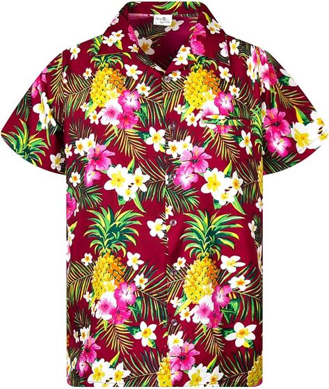 Pineapple Flowers, Long Sleeve Tops Casual, Hawaiian Print, Loose Blouse, Babydoll Top, Collar Blouse, The Chic, Summer Shirts, Hawaiian Shirt