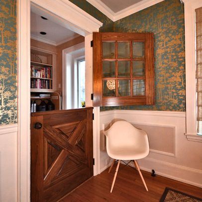 Half Door Design Ideas, Pictures, Remodel, and Decor / Dutch Door Ideas for the studio Dutch Door Interior, Dutch Doors Diy, Eclectic Dining Room, Half Doors, Rustic Dining Room, Dutch Door, Diy Barn Door, House Doors, Door Ideas