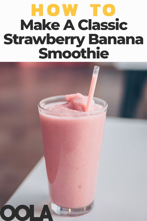 Banana Smoothie Recipes, Strawberry Banana Smoothie Recipe, Banana Smoothie Bowl, Smoothie Recipes Strawberry, Recipes Strawberry, Kiwi Smoothie, Banana Smoothie Recipe, Healthy Strawberry, Best Smoothie