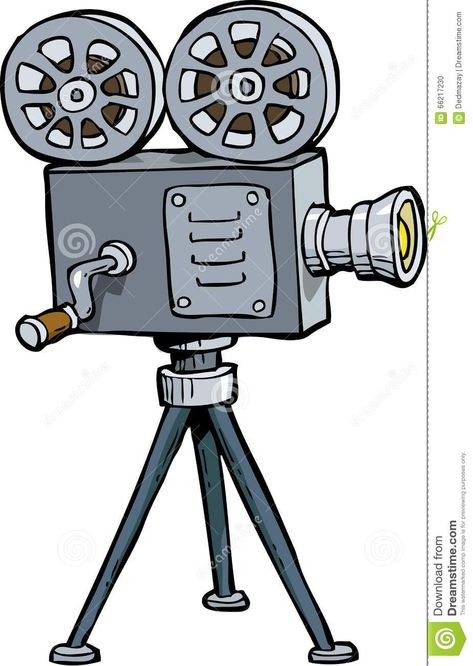 Cartoon old projector Old Projector, Projector Drawing, Film Projector, Camera Drawing, Film Vintage, Cartoon Doodle, 타이포그래피 포스터 디자인, Movie Projector, Movie Camera