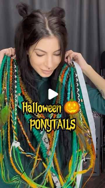 BasiliskHairs ⭐️ DREADS extensions on Instagram: "🎃 HALLOWEEN SALE, ready to ship Spooky sets, last 3 days 15% off!

BasiliskHairs.com (Link in Bio)
👻 Ponytails and hairpieces
👻 Clip ins
👻 Dreads + Braids Sets 

FREE SHIPPING 🙀

SOMETHING CUSTOM? - We can make it! 👻
Hurry up, production time will be 3 weeks + delivery time !

❤️‍🔥 And of course, we can make ANY dreadlocks, braids, curls on an elastic band - PONYTAILS - not just Halloween ❤️‍🔥
WRITE US 🙌🏻

Black (of course ❤️‍🔥), green, purple, orange, yellow 🎃

With Spooky and Witchcraft jewelry 💀

Can be used both with hair and can be added to your dreads!
After Halloween, the beads can be removed and these ponytails will fit for normal use ❤️‍🔥
The safest kind of dreads! 
These dreadlocks are easy to install and remove!
 DO Halloween Dreadlocks, Spooky Sets, Witchcraft Jewelry, Braids Curls, Dreadlocks Braids, Gothic Stuff, Dreads Extensions, Dread Braids, Dread Extensions