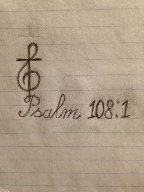 An updated drawing of my design idea for my inner ankle. Drew the cross intersecting through the middle of the treble clef instead of out the top, and changed the number font. Thoughts? Trouble Clef Tattoo, Cross And Music Note Tattoo, Dainty Treble Clef Tattoo, Tiny Treble Clef Tattoo, Cross Music Note Tattoo, Treble Clef Microphone Tattoo, Saxophone Music, Music Note Tattoo, Note Tattoo