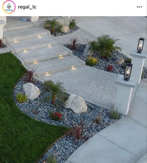 Landscape Entrance Design Front Walkway, Front Stairs And Walkway Ideas, Front Yard Steps Landscaping, Front Yard Walkway Ideas Entrance Steps, Front Yard Stairs Landscaping, Front Yard Stairs Entrance, Front Stairs Entrance, Front Yard Stairs, Front Yard Steps Pathways