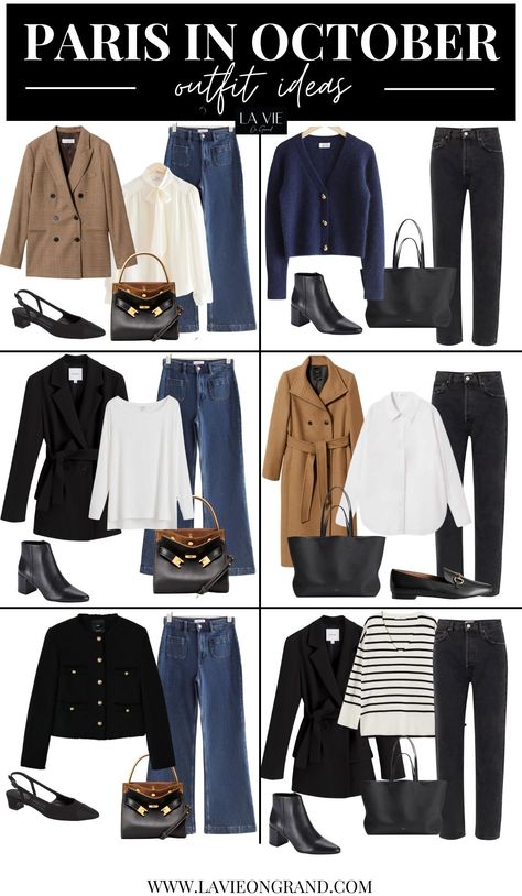 Fall Outfits For Paris 2023, Paris Outfit Ideas October, Olivia Bennett Outfits, October Paris Outfits, Paris Fall Outfits 2023, Paris Outfits October, Europe October Outfit, Paris In Fall Outfits, Paris October Outfit