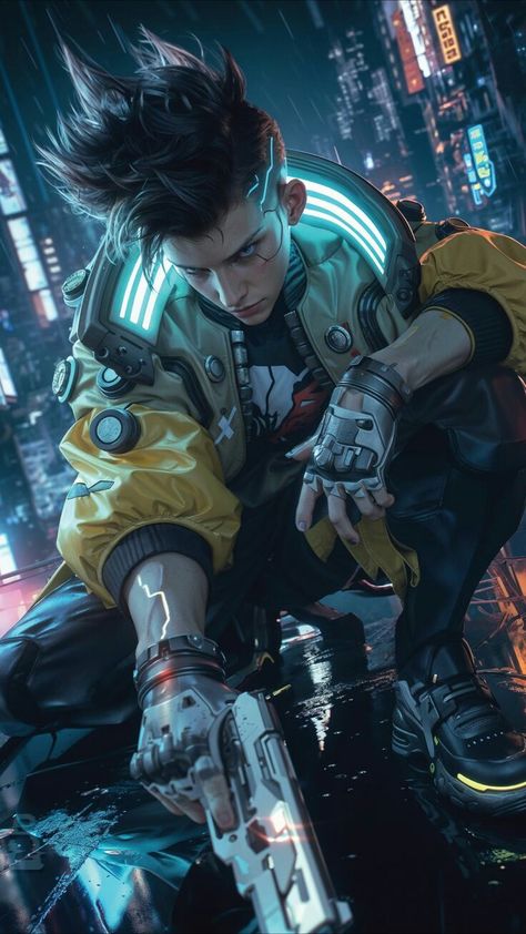 Cyberpunk Boy, Cyberpunk Photoshoot, Cyberpunk Men, Cyberpunk Male, Animes Emo, Cyberpunk Rpg, Cyborgs Art, Cyberpunk Clothes, Cyberpunk Anime