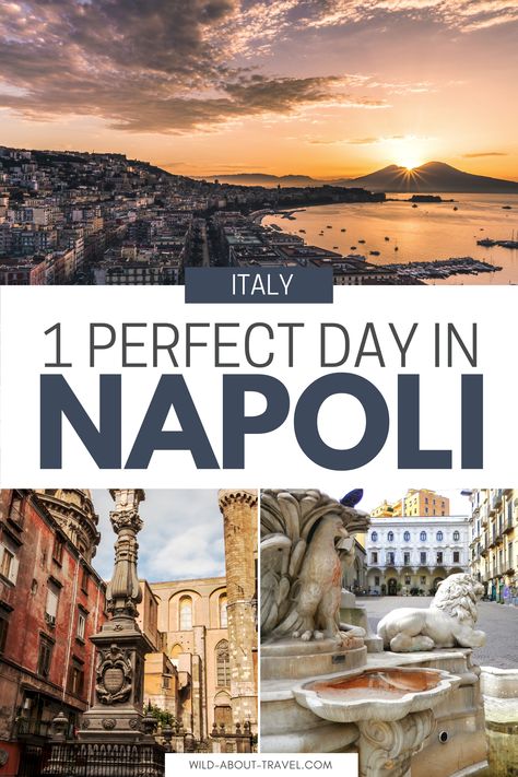 1 Day in Naples, Italy. The Perfect Itinerary Tokyo Places, Naples Italy Travel, Things To Do In Naples, Living Overseas, Italy Naples, Italy Travel Outfit, Italy Destinations, Florence Travel, Italy Itinerary