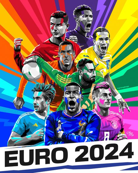 UEFA EURO 2024 | Artworks :: Behance Euro 2024 Poster, Uefa Euro 2024, Messi Posters, Champions League Poster, Banner Reference, Football Player Drawing, Portugal Euro, Soccer Posters, Lionel Messi Posters