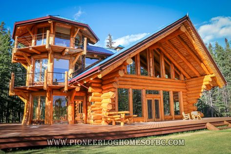 Custom Log Homes Picture Gallery | Log Cabin Homes Pictures | BC, Canada Small Log Homes, Log Homes Exterior, Log Cabin Exterior, Log Home Interior, Log Home Plan, Luxury Log Cabins, Log Cabin Living, Log Home Living, Log Cabin Interior