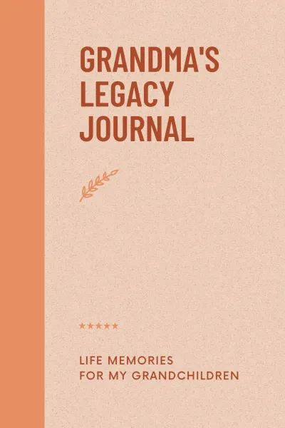 Grandma’s Legacy Journal Grandma Journal Prompts, Legacy Journal, Grandma Journal, Journal Topics, My Favourite Teacher, Vacation Memories, Great Life, Diy Book, Homeschool Mom