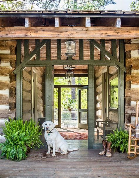 Dog Trot House, Country Home Exterior, Painting Shiplap, Granite Fireplace, Cedar Shake Roof, Shake Roof, Brandon Ingram, Country Cabin, Porch Flooring