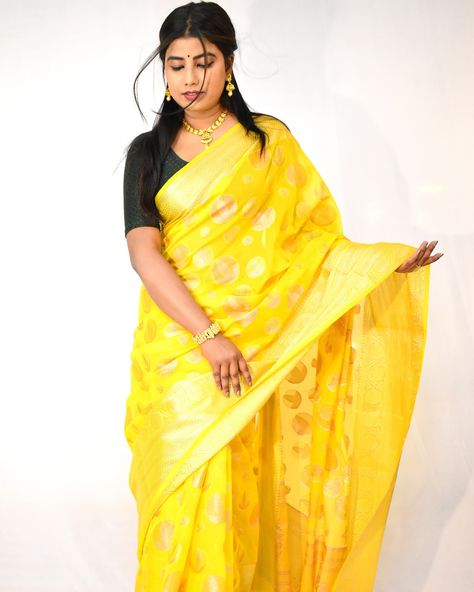 Modern नारी in संस्कारी सारी..💛 Lime Yellow Banarasi Silk Saree specially on this Janmashtmi 🦚 For more queries and booking please DM or contact us on +91 9714 82 8762 with screenshot. . . . . . . . . [Banarasi silk, Indian Craftsmenship, saree online, Indian ethnic, Indian wear, Ethnic wear] #stylinginspirations #banarasisaree #janmashtmi #womenwear #indianwear #ethnicwear#festivevibes #festives2024 #indianfestivewear #silksarees #sareelover #sareeonline #silksofindia #indianfashion #fash... Ethnic Indian Wear, Lime Yellow, Banarasi Silk Saree, Saree Online, Banarasi Sarees, Ethnic Wear, Sarees Online, Indian Wear, Festival Wear